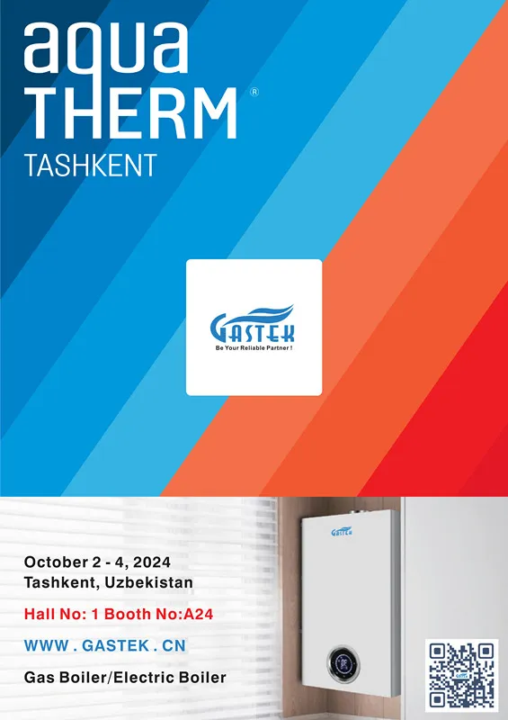 A ZHONGSHAN GASTEK HOME APPLIANCE COMPANY LIMITED innovatív gázkazánokat és elektromos kazánokat mutat be a 2024-es taskenti vásáron
